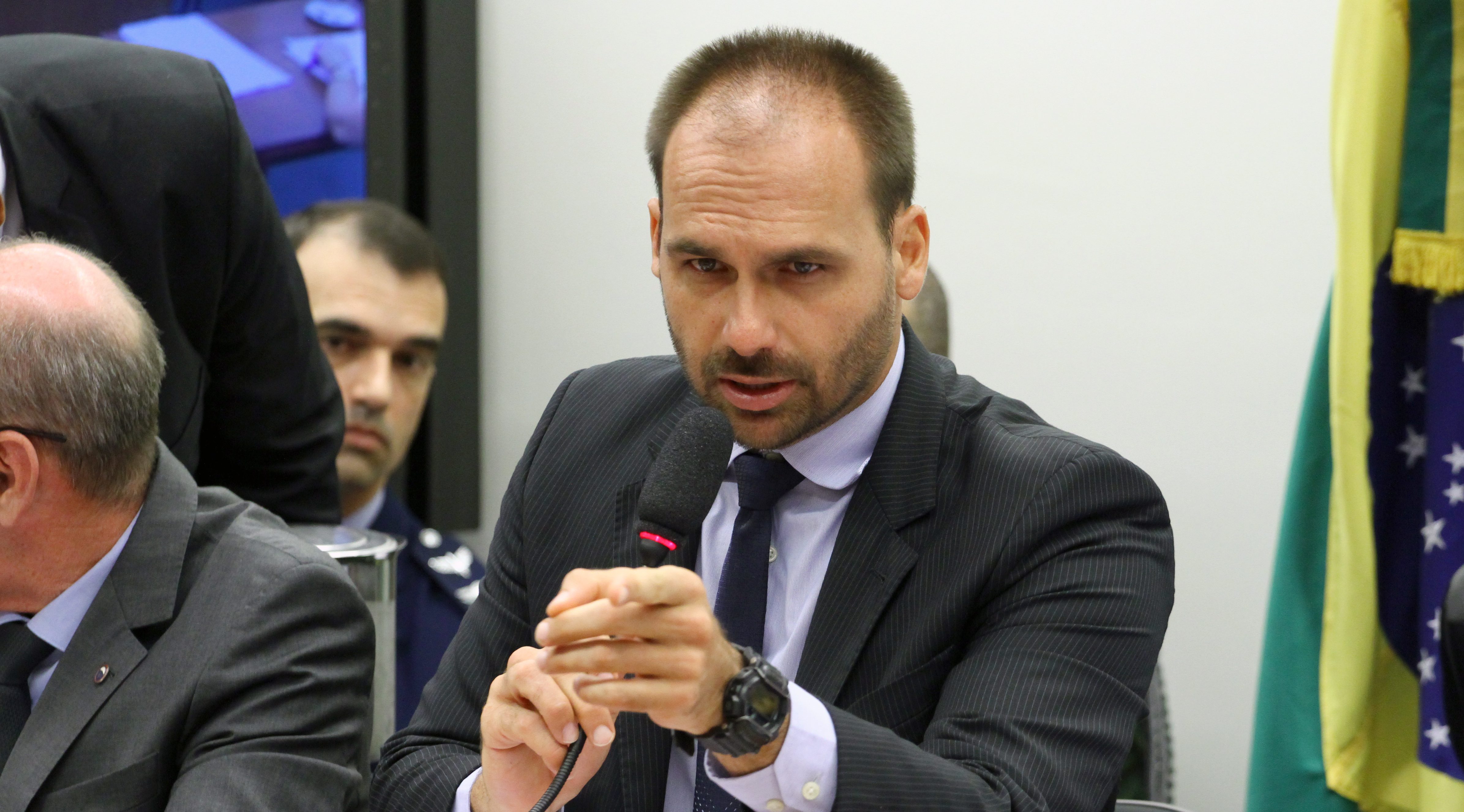 Eduardo Bolsonaro posta mensagem de apoio a Trump. Foto: Vinicius Loures/Câmara dos Deputados
