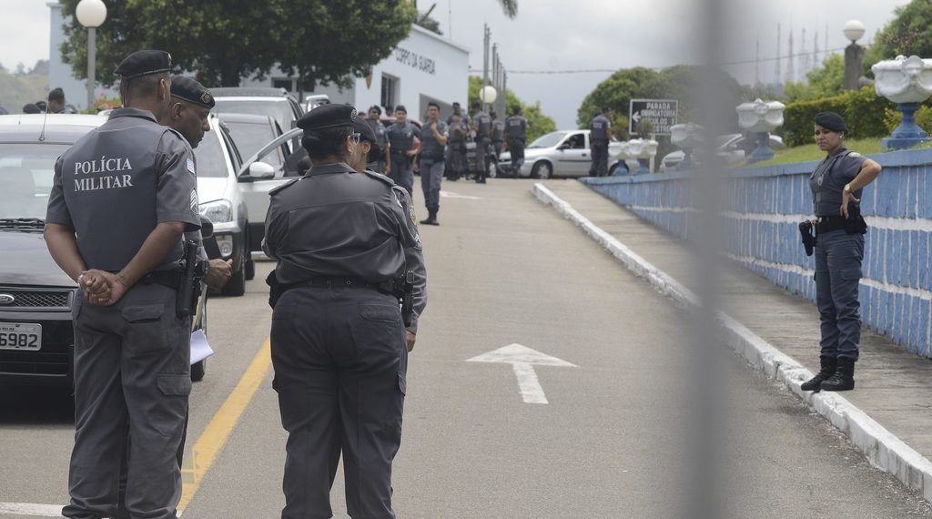 Polícia Militar no Quartel de Maruípe, em Vitória. Foto: Chico Guedes