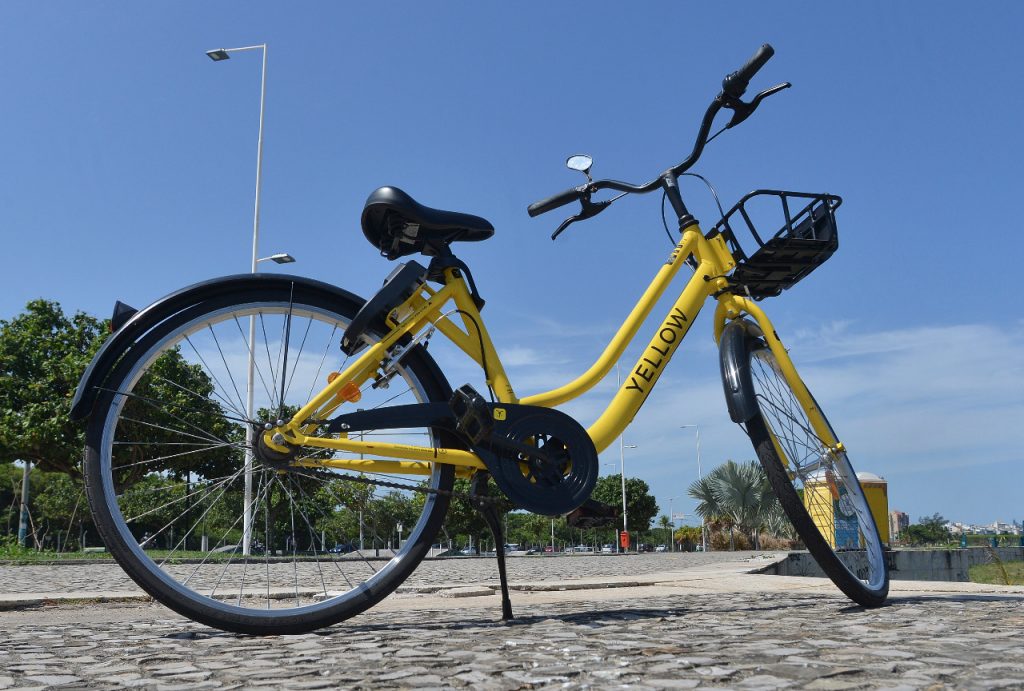 Bicicleta compartilhada da Yellow. Foto: Chico Guedes
