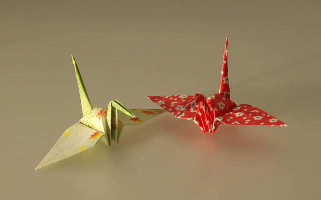 Tsuru é um tipo de origami japonês. Foto: Pixabay