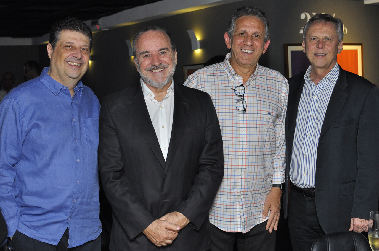 Antonio Carlos Leite, Antonio Camilo, Otacílio Pedrinha e Carlos Magalhães. Foto: Pepê