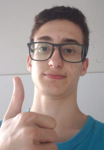O estudante João Pedro Calenzani Marinho passou em primeiro lugar no processo seletivo do Ifes 2020. Foto: Arquivo Pessoal