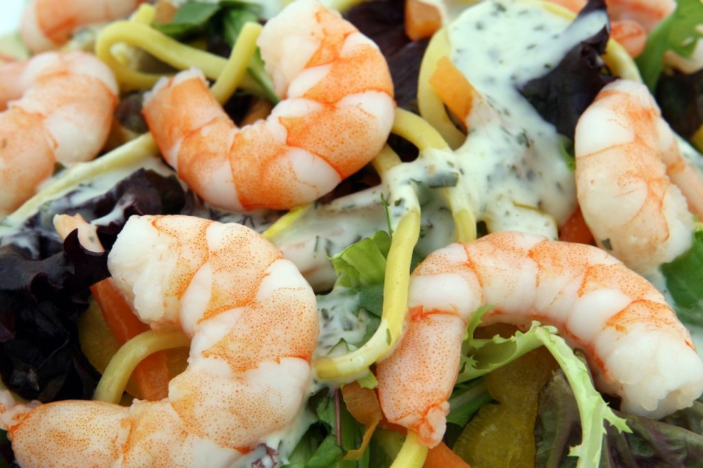 Frutos do mar com molho à base de maionese mal preparados podem provocar gastroenterite. Foto: Pixabay
