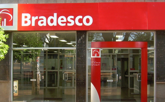 Fachada do Banco Bradesco. Foto: Divulgação