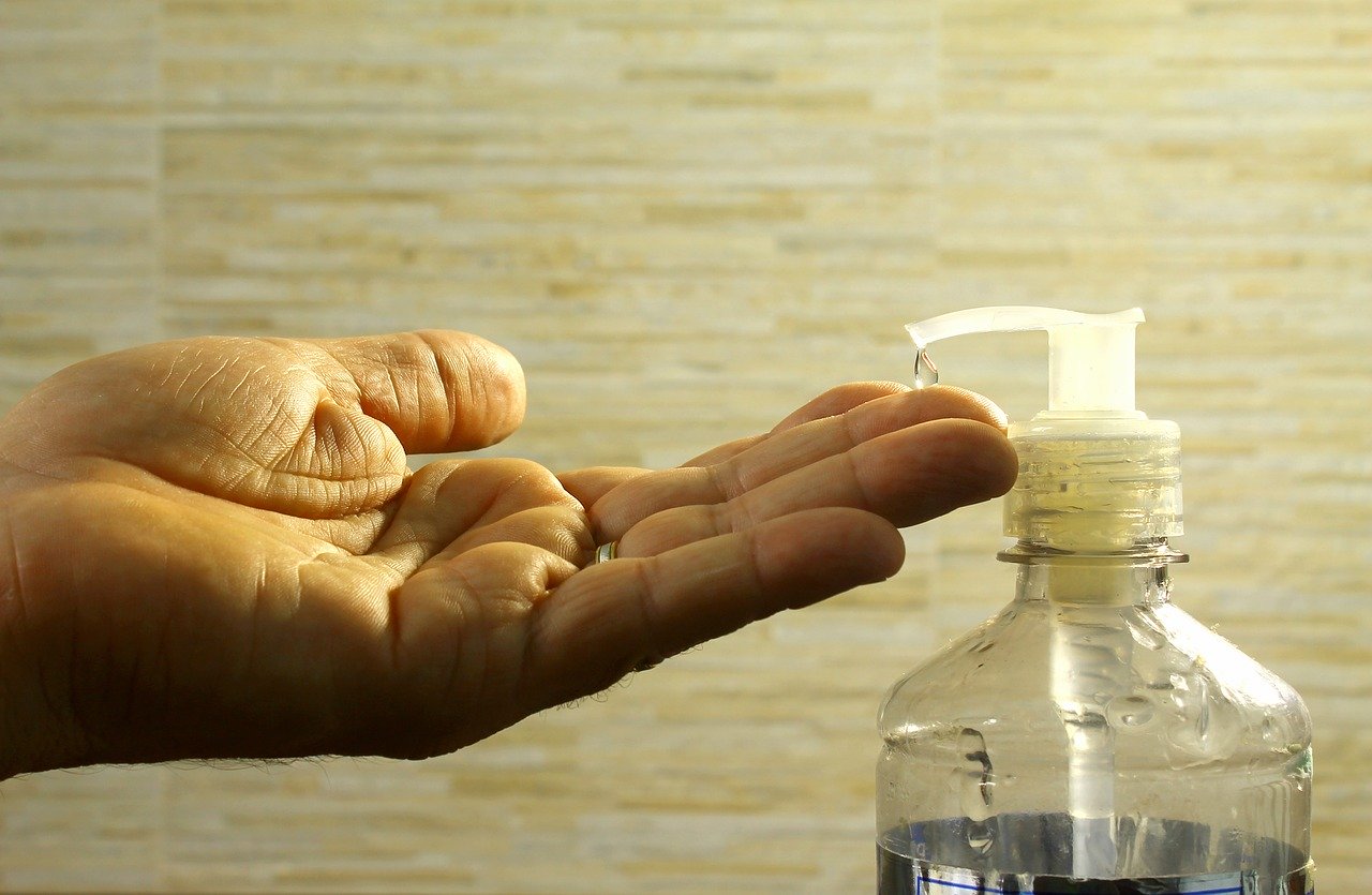 Álcool em gel. Foto: Pixabay