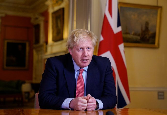Boris Johnson confirma primeira morte por Ômicron no Reino Unido. Foto: Reprodução/Twitter/@BorisJohnson