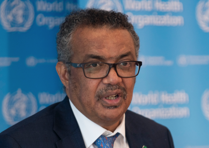 Diretor-geral da Organização Mundial da Saúde (OMS), Tedros Adhanom. Foto: Reprodução/OMS
