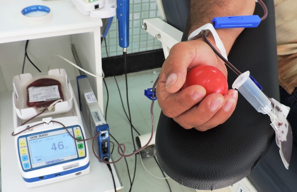 Hemoes - Doador de sangue. Foto: Divulgação/Sesa