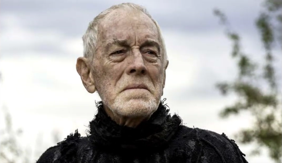 Um dos trabalhos mais recentes de Max von Sydow foi o Corvo de Três Olhos, da série Game of Thrones. Foto: Reprodução