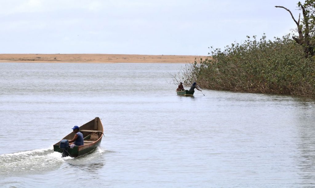 Foz do rio Doce, distrito de Regência. Foto: Tânia Rego