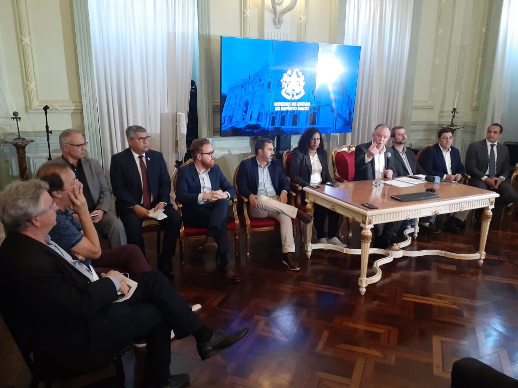 Renato Casagrande convocou coletiva para falar sobre decreto de situação de emergência na saúde. Foto: Danielli Saquetto