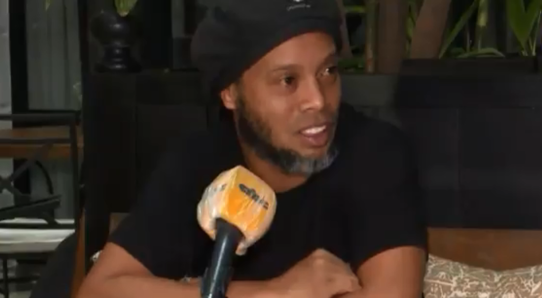 Ronaldinho fala pela 1ª vez sobre prisão: 'Nunca imaginei uma situação dessas'. Foto: Reprodução