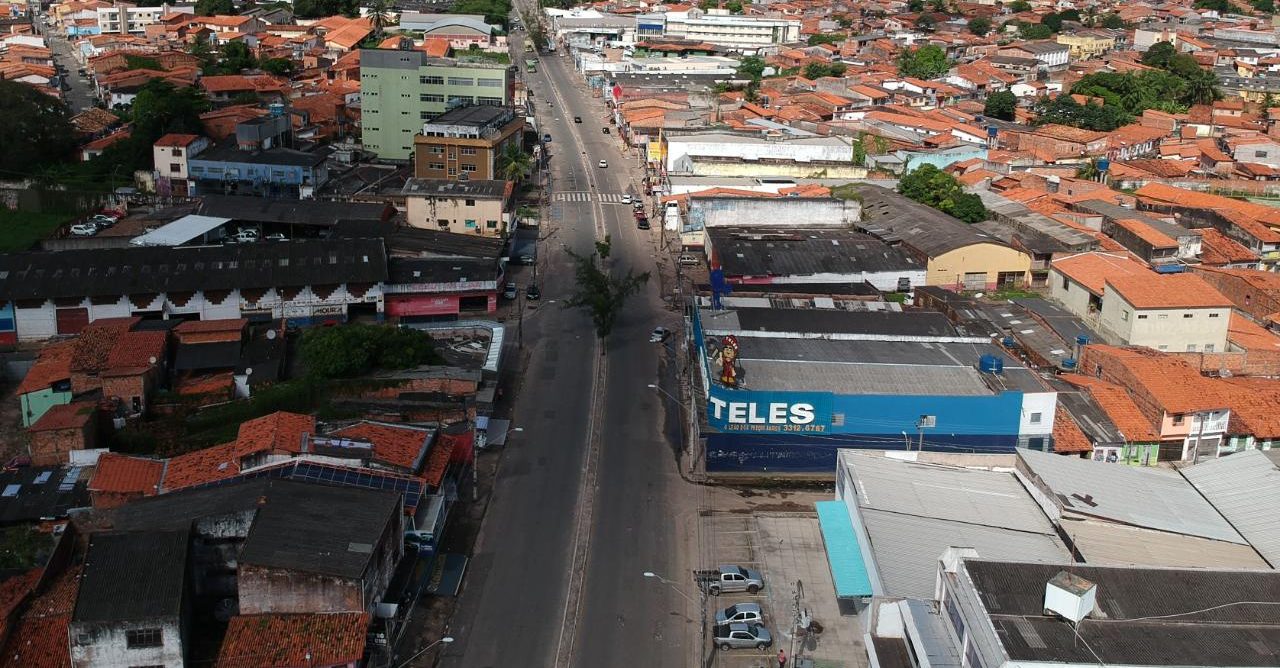 Bloquei total reduz a circulação de pessoas até nos mais bairros mais distantes do centro de São Luís. Foto: Divulgação/Governo do Maranhão