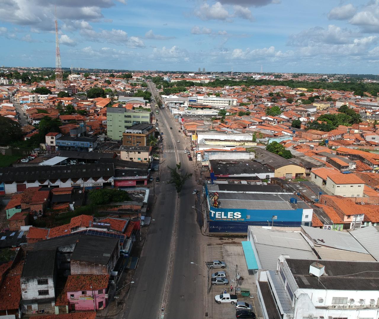 Bloquei total reduz a circulação de pessoas até nos mais bairros mais distantes do centro de São Luís. Foto: Divulgação/Governo do Maranhão