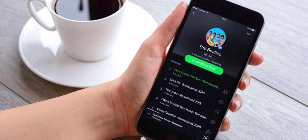 Playlist no Spotfy. Foto: Divulgação