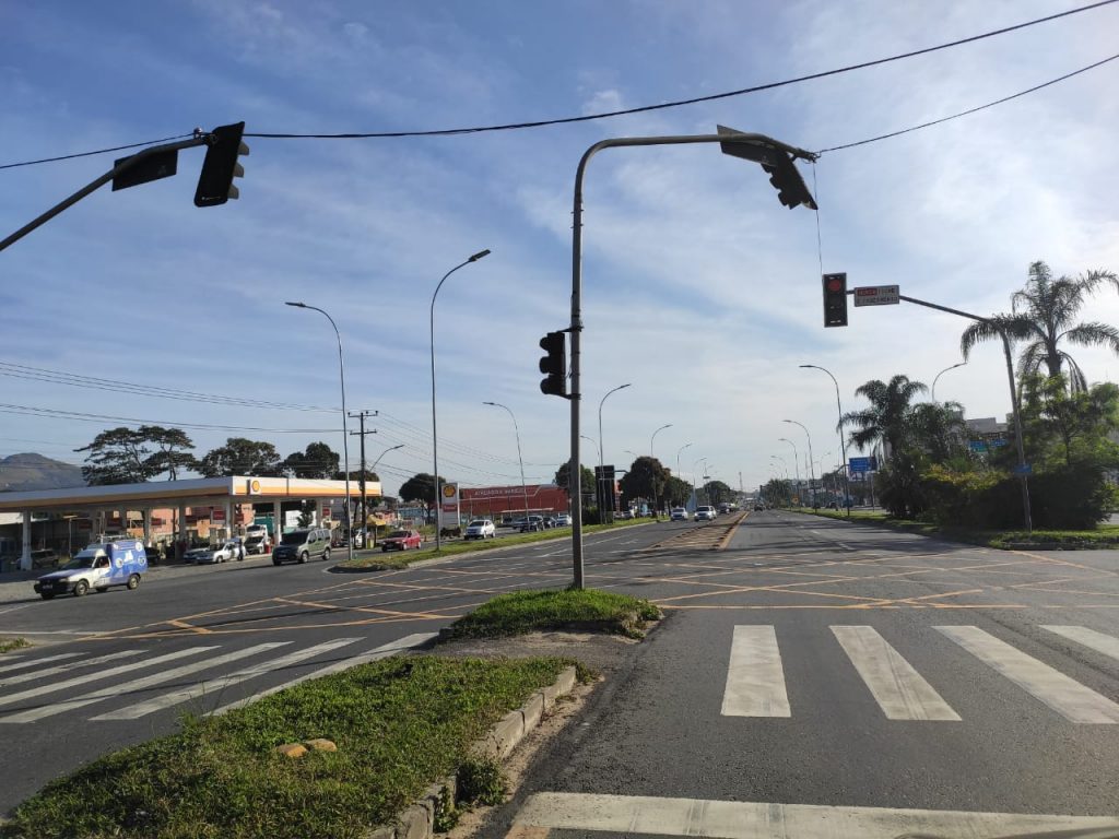 BR-101, em Laranjeiras, na Serra. Foto: Danielli Saquetto