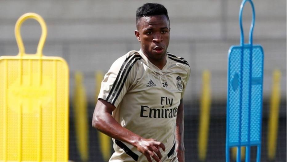 Após resultado inconclusivo, Vinicius Jr. refaz teste para covid-19 e não treina. Foto: Divulgação/Real Madrid