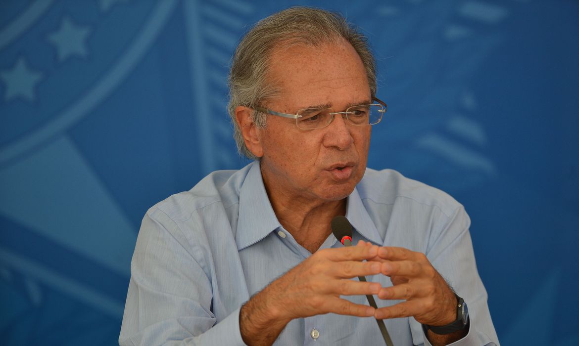 'É dinheiro na veia do povo', diz Guedes ao defender programa de renda básica. Foto: Marcello Casal Jr./Agência Brasil