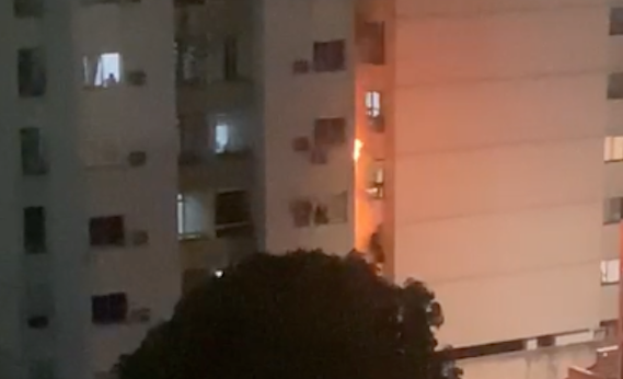 Criança de 4 anos morres após incêndio na Praia do Canto. Foto: Reprodução