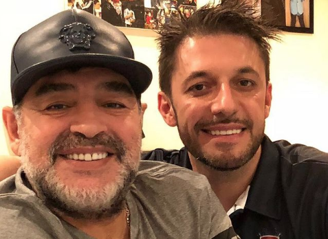 Maradona e seu advogado, Matias Morla. Foto: Reprodução/Instagram