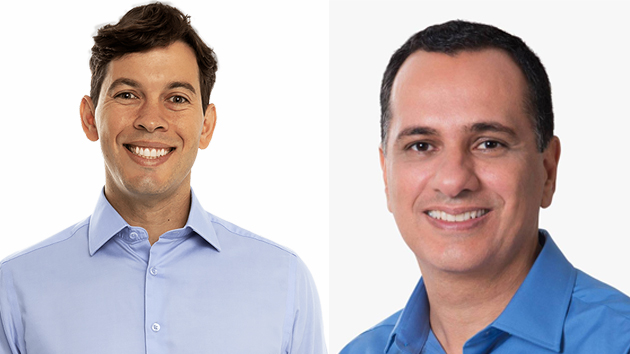 Arnaldinho Borgo e Max FIlho disputam o segundo turno em Vila Velha. Foto: Divulgação