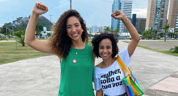 Karla Coser e Camila Valadão foram eleitas vereadoras de Vitória. Foto: Reprodução/Instagram