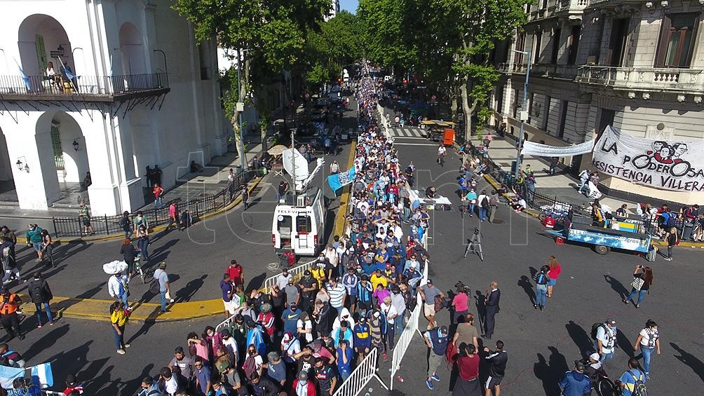Velório de Diego Maradona (Foto: Divulgação/Telam)