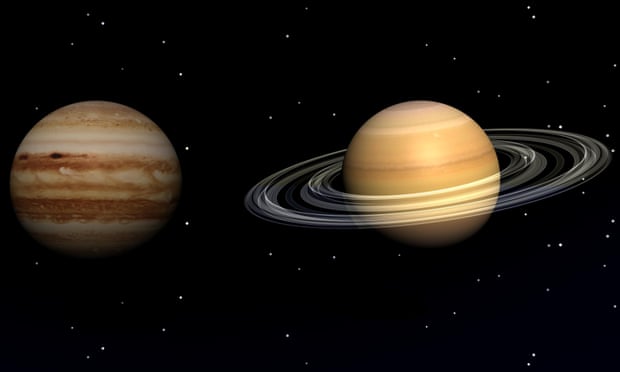 Grande conjunção de Saturno e Jupiter (Reprodução: Alamy Stock Photo)