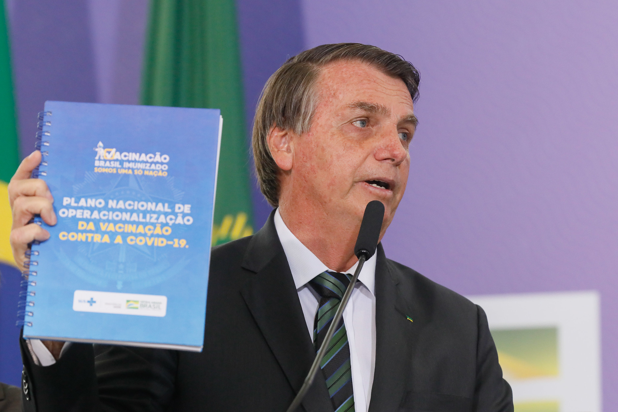 Lançamento do Plano Nacional de Operacionalização da Vacinação Contra a Covid-19. Foto: Isac Nóbrega/PR