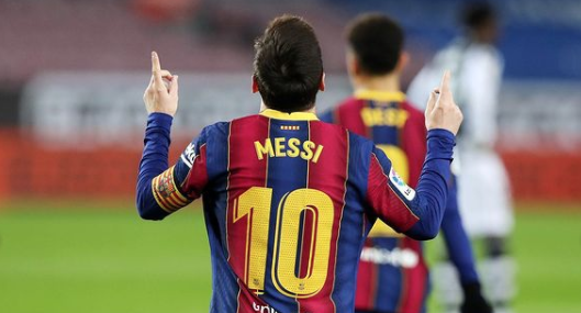 Messi perdeu um pênalti que cobrou no fim do primeiro tempo, mas deixou sua marca. Foto: Reprodução/Instagram