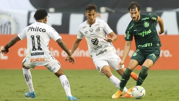 Santos e Palmeiras empataram na Vila Belmiro Foto: Cesar Greco/AAg. Palmeiras
