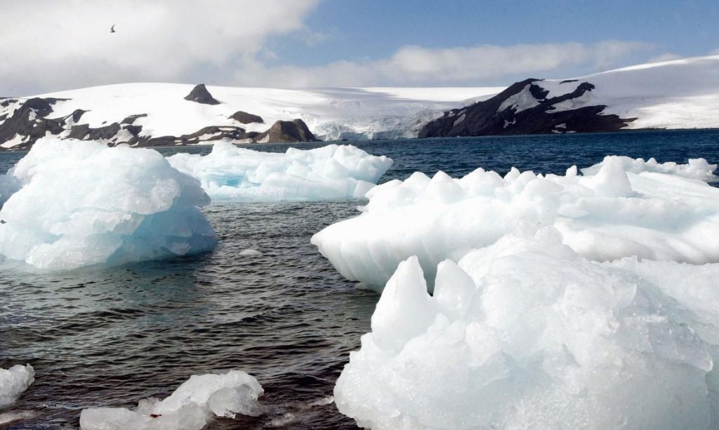 Geleiras na Antártica. (Reprodução: Agência Brasil)