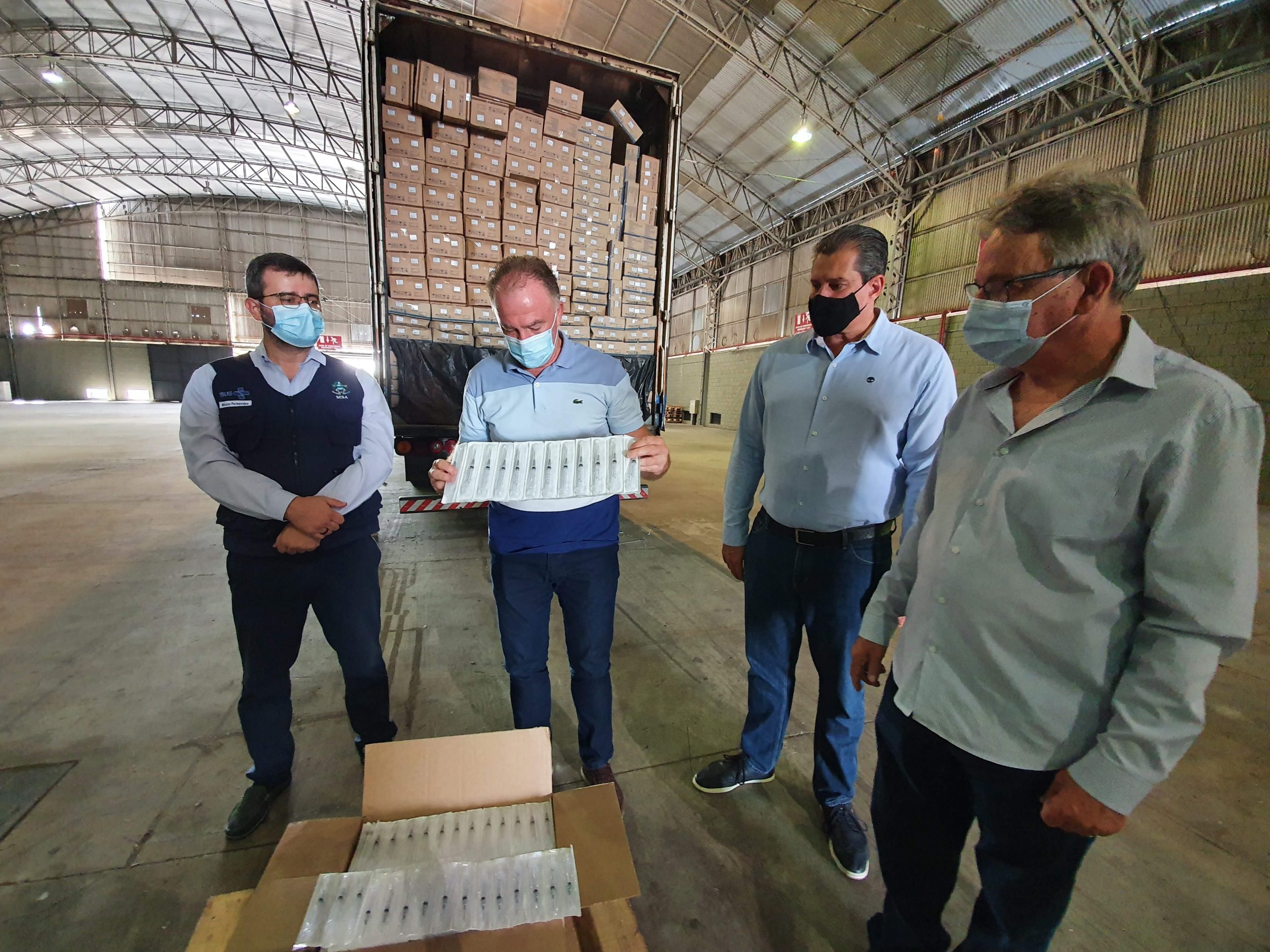 Primeiro lote de seringas