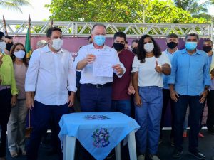 Casagrande autoriza início das obras na Avenida Abido Saadi, na Serra. Foto: Rodrigo Araujo/Governo-ES