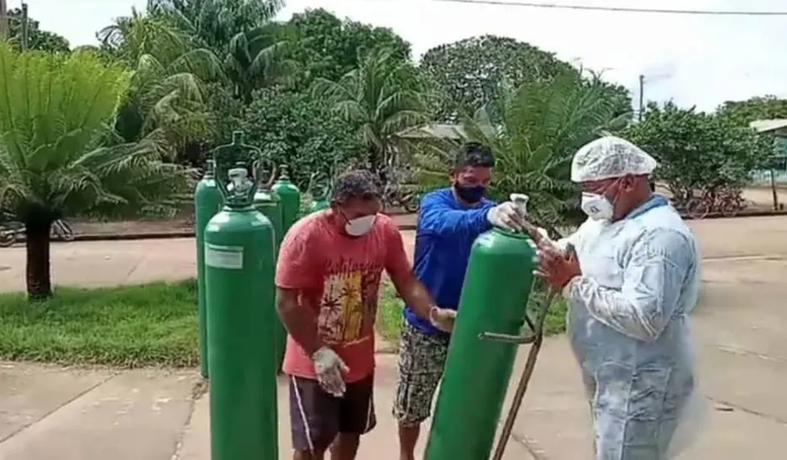 Oxigênio chega em Faro, no Pará. Foto: Prefeitura de Faro