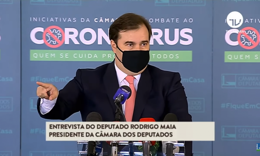 Presidente da Câmara, Rodrigo Maia (DEM-RJ). Foto: Reprodução / TV Câmara)