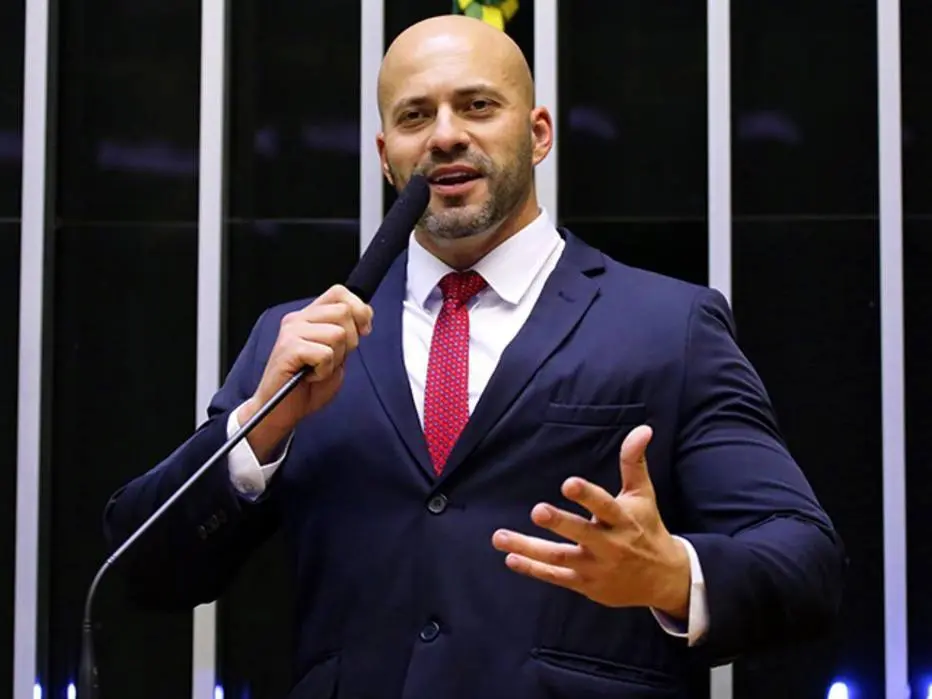 O deputado federal Daniel Silveira (PSL-RJ) no plenário da Câmara. (Foto: Câmara dos Deputados)