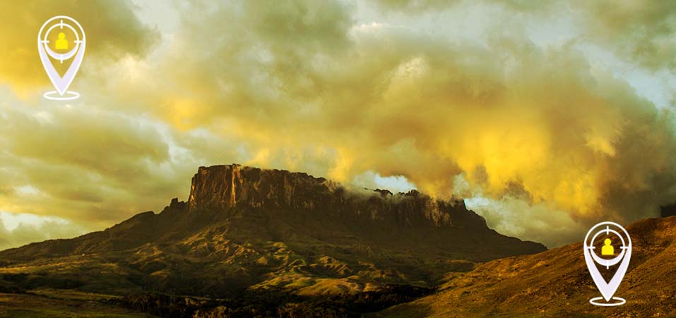 O Monte Roraima é um tepui localizado na tríplice fronteira entre Brasil, Venezuela e Guiana. Foto: Divulgação/Natrilha Podcast