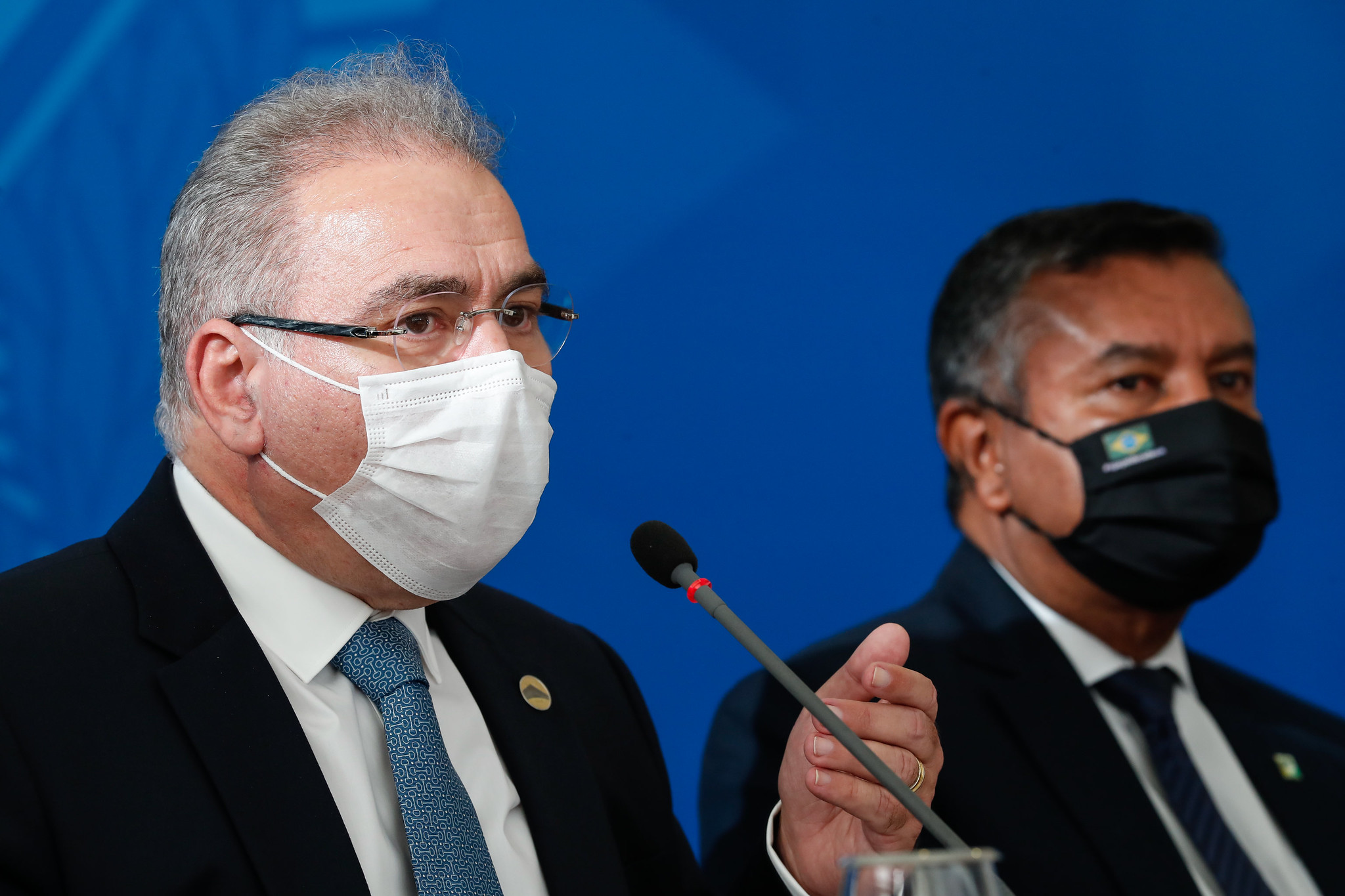 Coletiva de imprensa com o Ministro da Saúde, Marcelo Queiroga. (Foto: Alan Santos/PR)