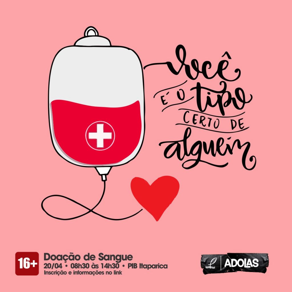 Campanha Doação de Sangue da Igreja Batista de Itapoã. Foto: Divulgação