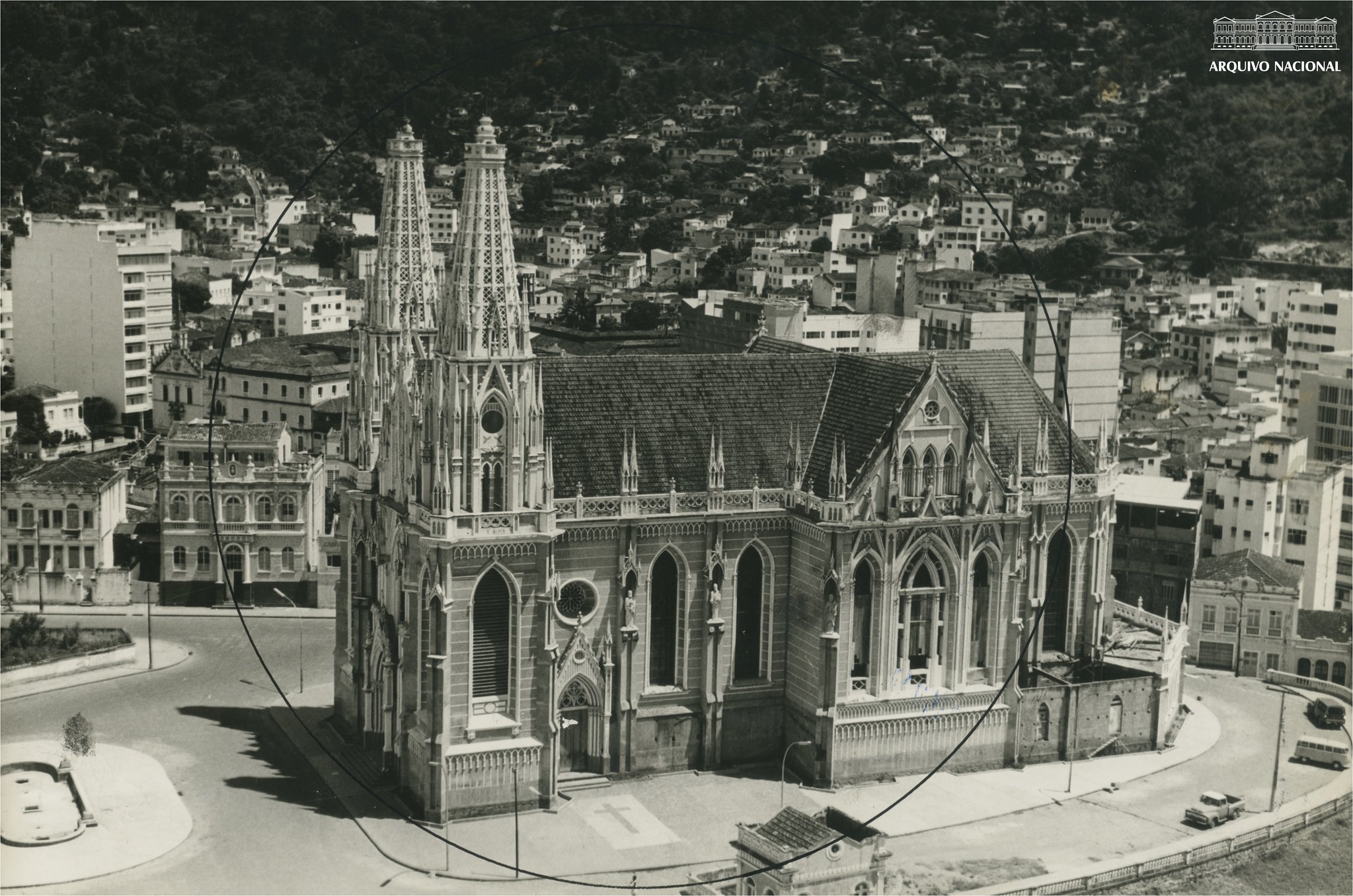 Catedral de Vitória, Espírito Santo, junho de 1972. Foto: Arquivo Nacional