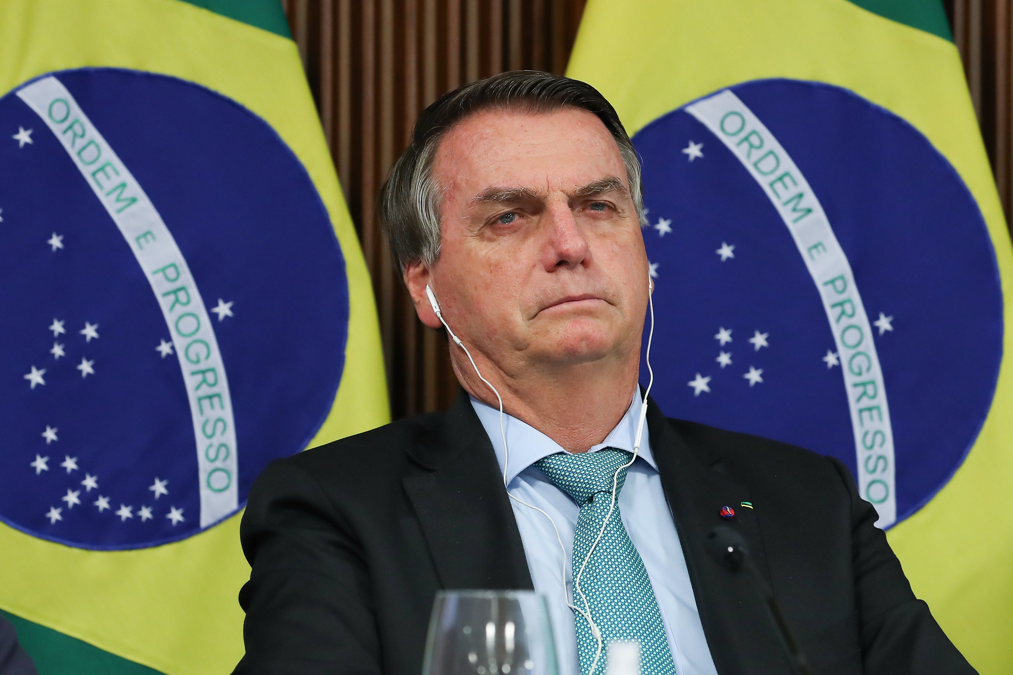 Presidente Jair Bolsonaro discursa em cúpula do clima. Foto: Marcos Corrêa/PR