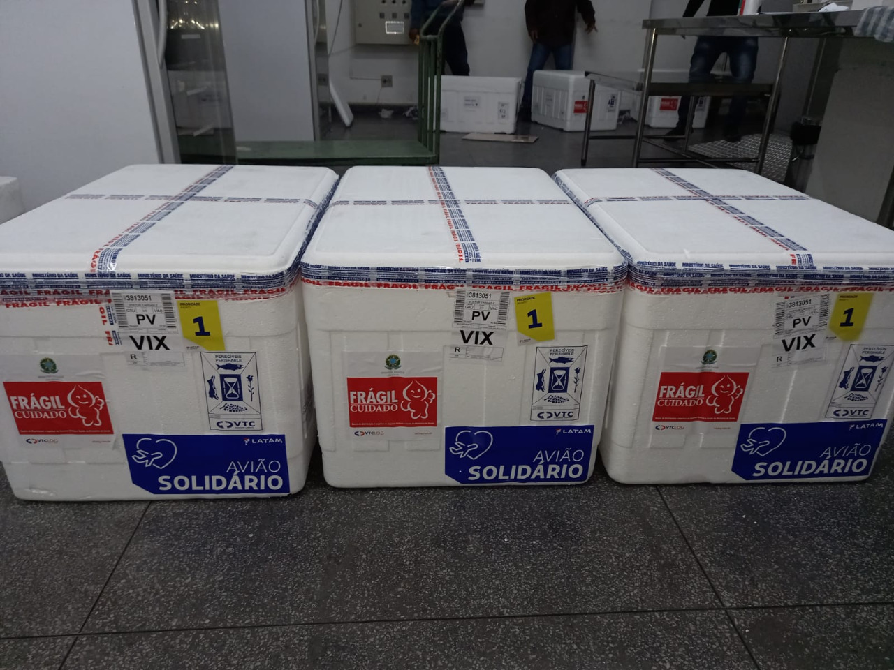 Sesa aguarda lote com mais de 80 mil doses de vacina contra o novo coronavírus. Foto: Ministério da Saúde