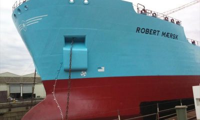 Navio Robert Maersk, da Dinamarca. Foto: Sergey MarinaTraffic.com