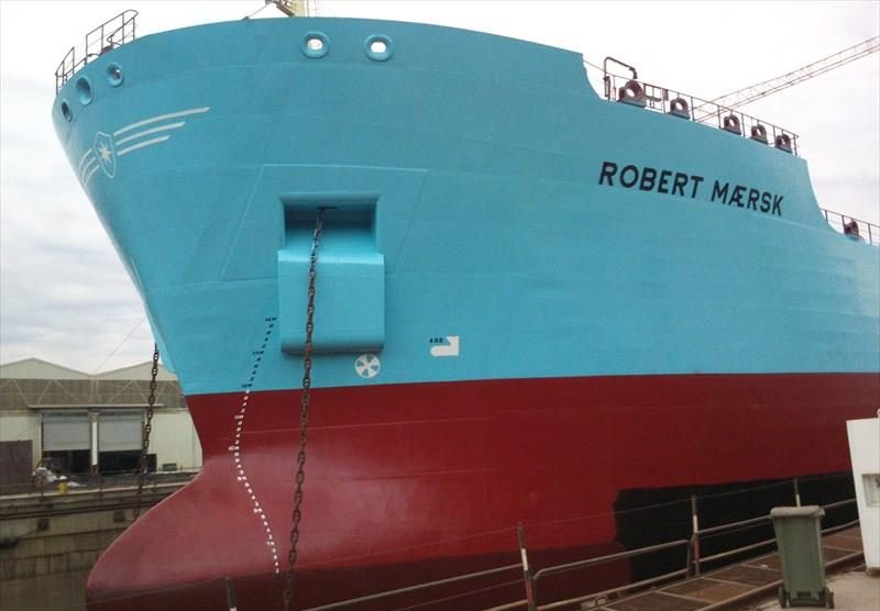 Navio Robert Maersk, da Dinamarca. Foto: Sergey MarinaTraffic.com