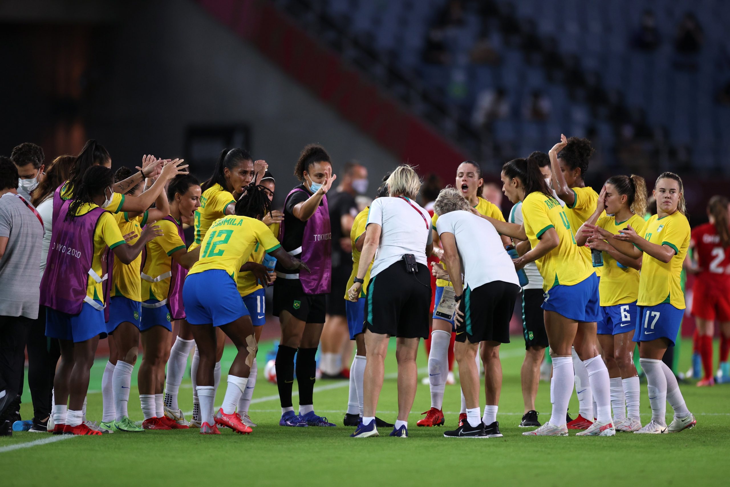 Seleção feminina é superada pelo Candá nos pênaltis e está eliminada da Olimpíada. Foto: Twitter/aJogos Olímpicos