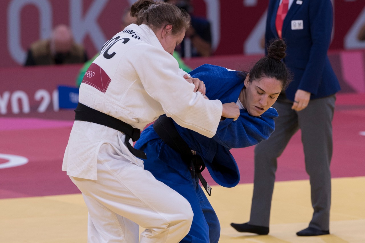 Judoca Mayra Aguiar conquistou o bronze em Tóquio. Foto: Guimarães/COB