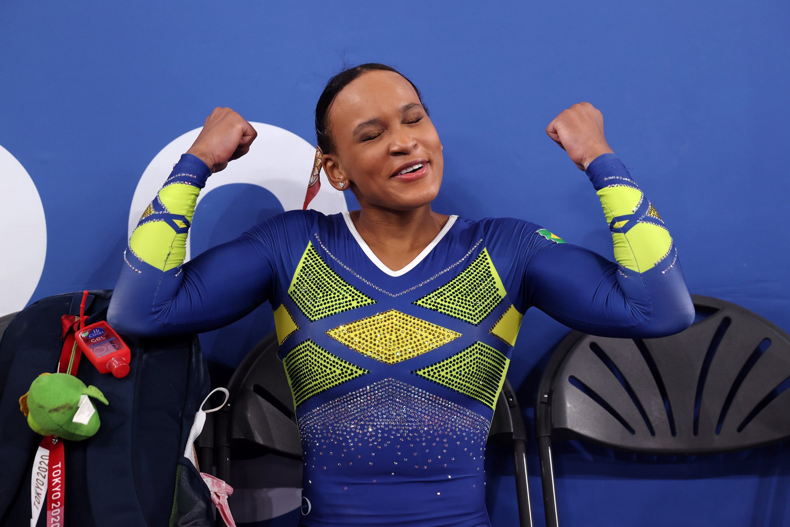 Rebeca Andrade conquistou a medalha de prata na individual da ginástica artística. Foto: Twitter/Jogos Olímpicos