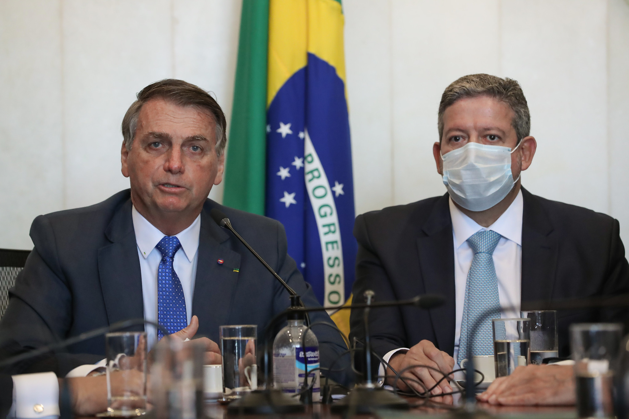 Presidente da República, Jair Bolsonaro, e o presidente da Câmara, Arthur Lira. Foto: Marcos Corrêa/PR