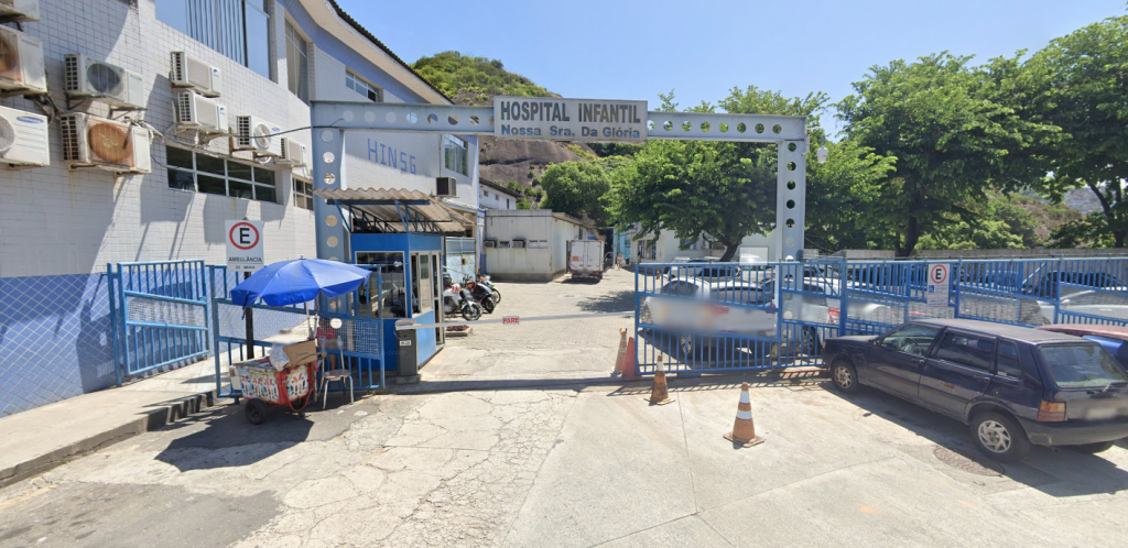 Hospital Estadual Infantil Nossa Senhora da Glória, em Vitória. Foto: Reprodução/Google Street View